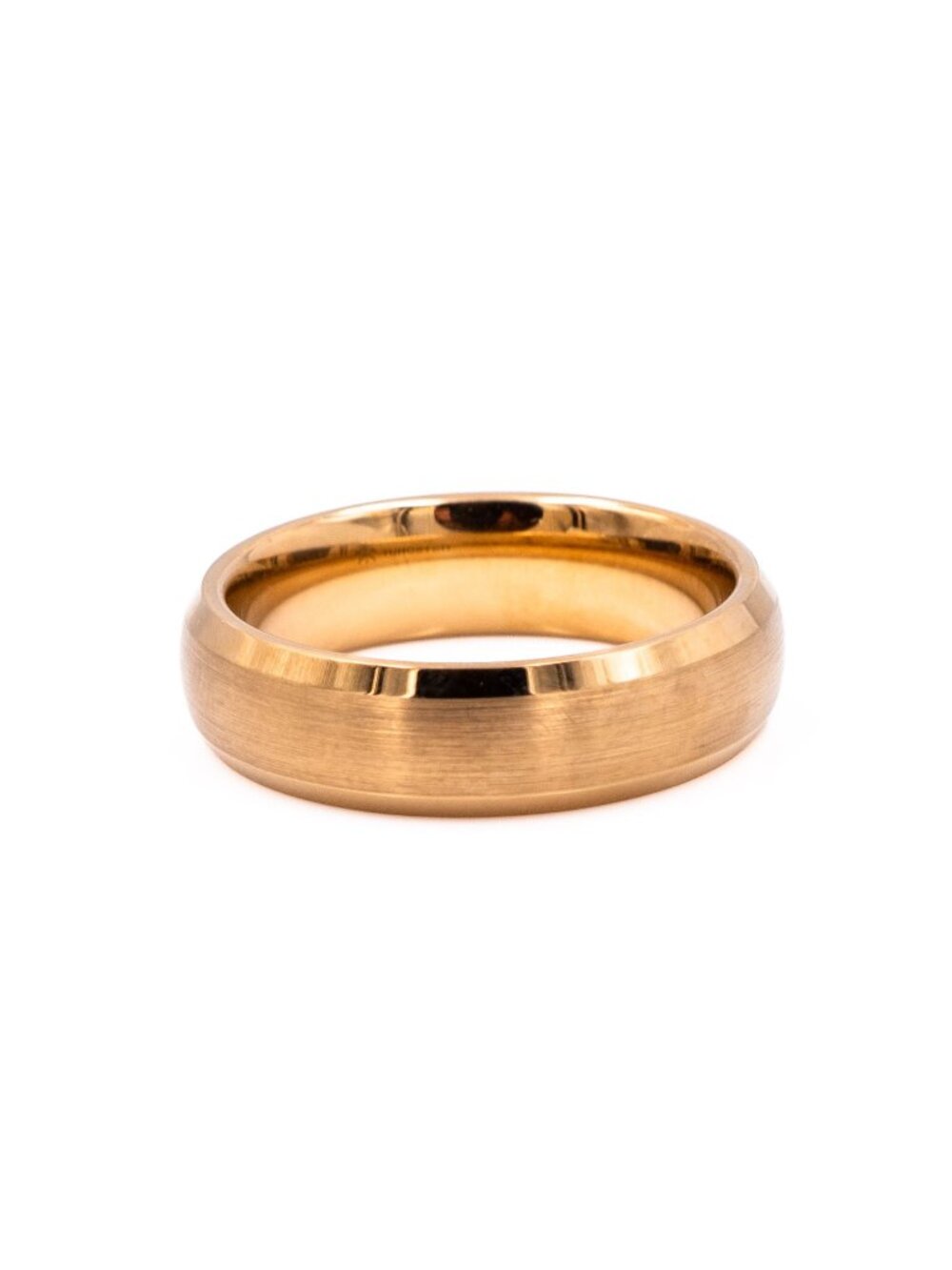 Manly Bands The CEO 14K Yellow Gold Plated Tungsten Wedding Band Size 9